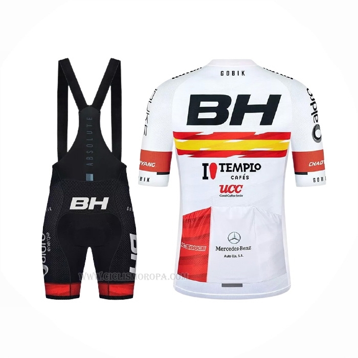 2021 Ropa Ciclismo BH Templo Blanco Mangas Corta y Culotte Corto